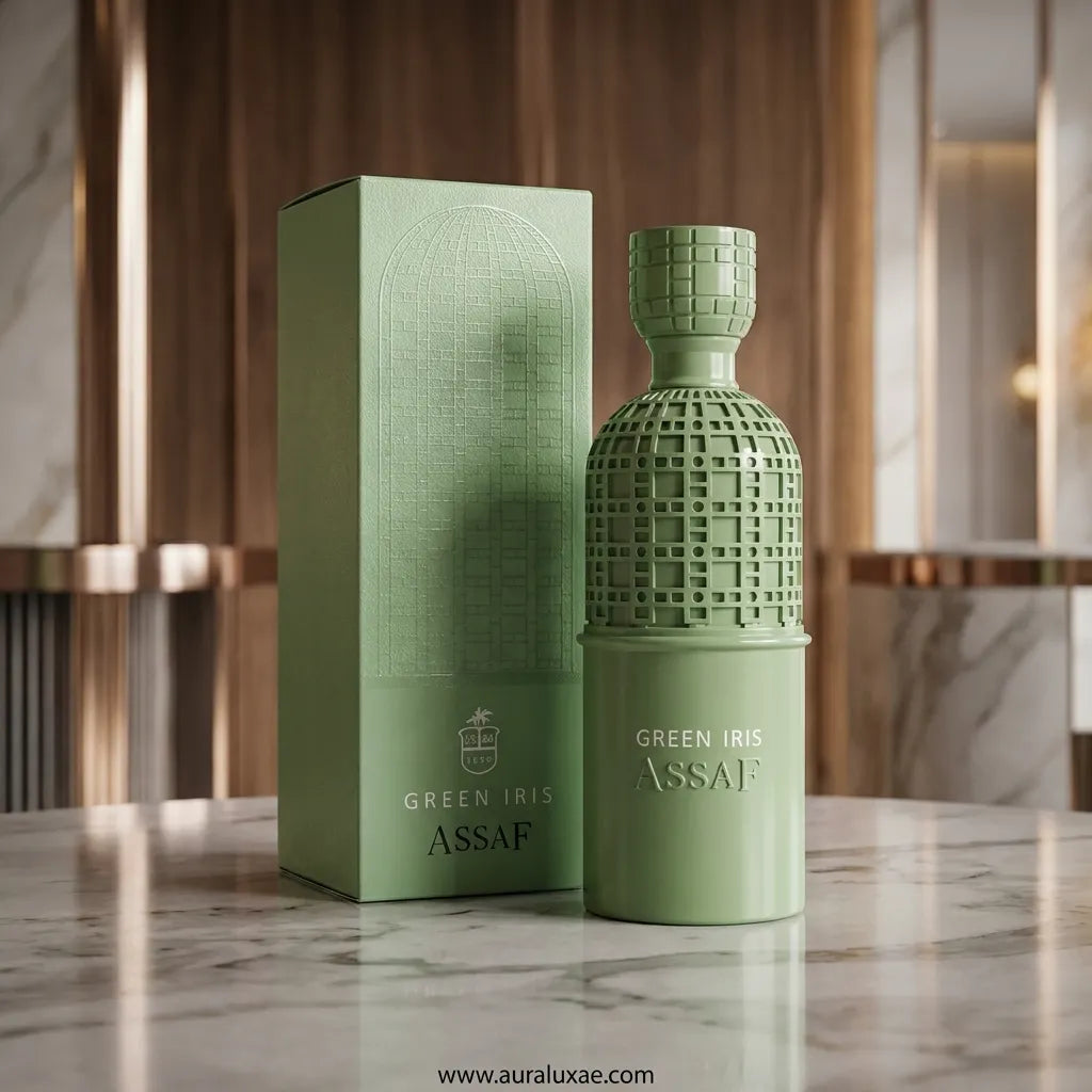 Assaf Green Iris EDP 200ml UAE fresh green powdery fragrance for men