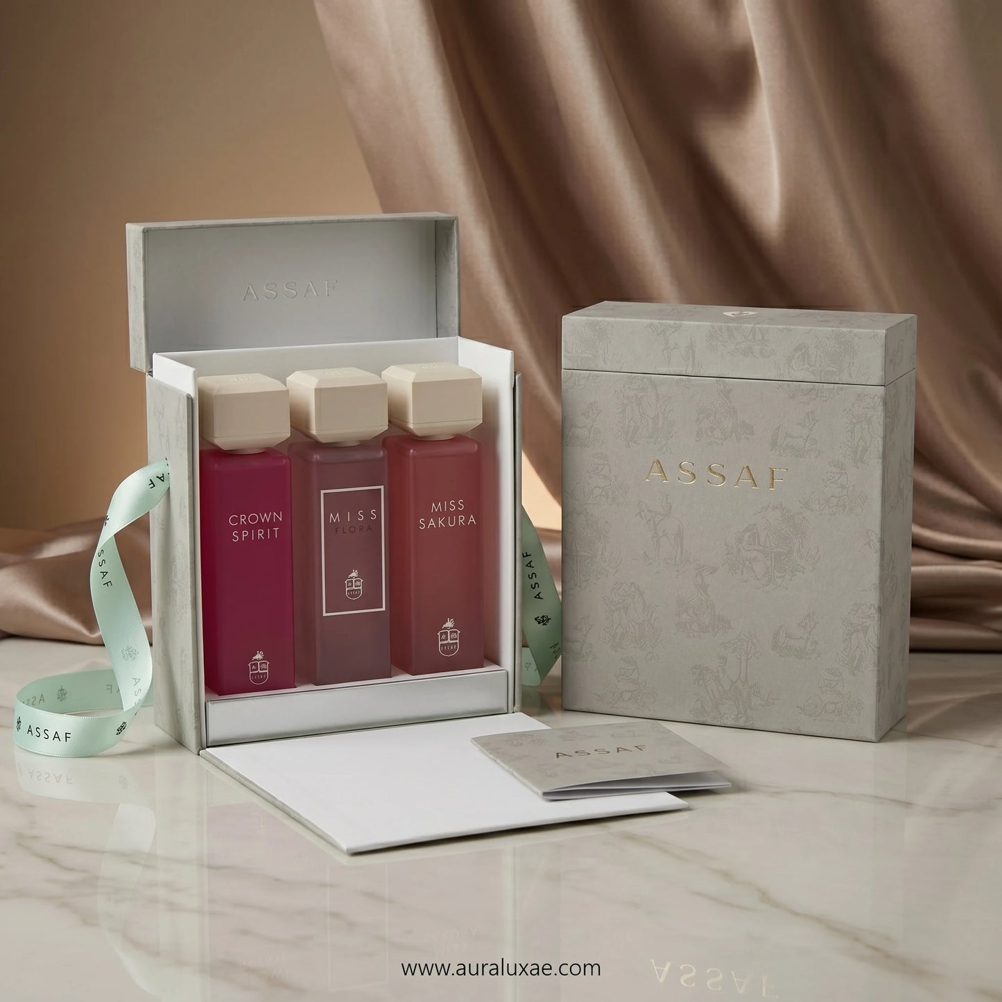 Assaf Miss Collection 3x200ml for women’s Eau de Parfum gift set with three elegant fragrances in dubai