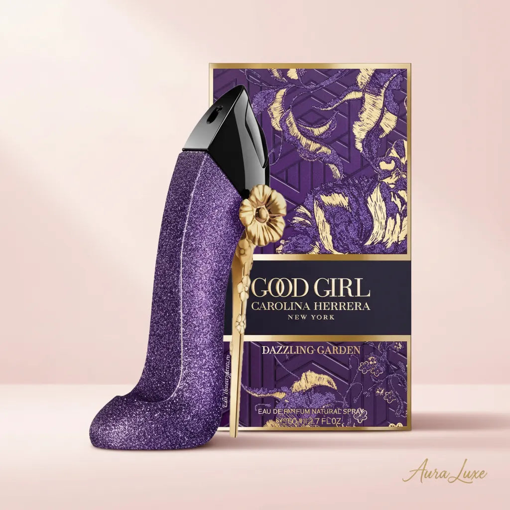 Carolina Herrera Good Girl Dazzling Garden 80ml ambery floral Eau de Parfum in purple stiletto bottle
