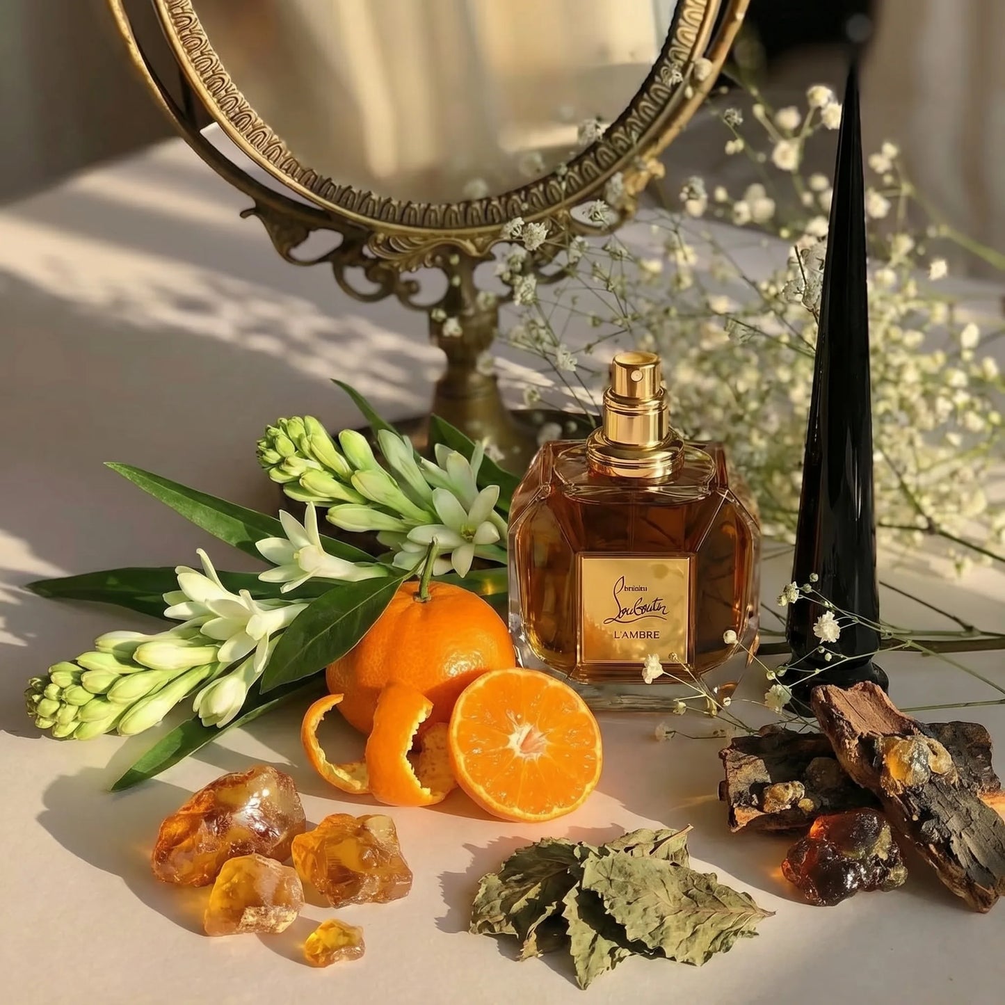 Christian Louboutin L'Ambre 80ml amber floral Eau de Parfum Fragrance Notes by Aura Luxe