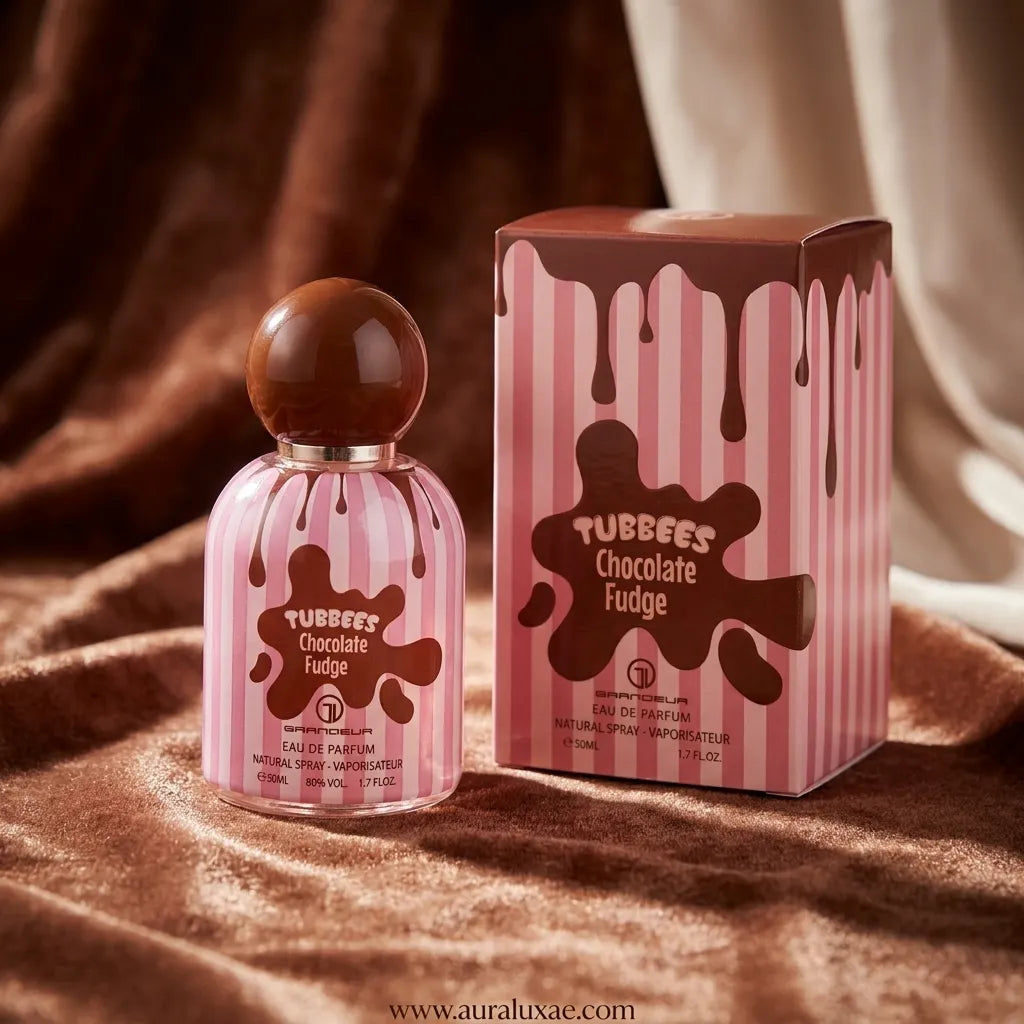 Grandeur Tubbees Chocolate Fudge EDP 50ml Front View UAE
