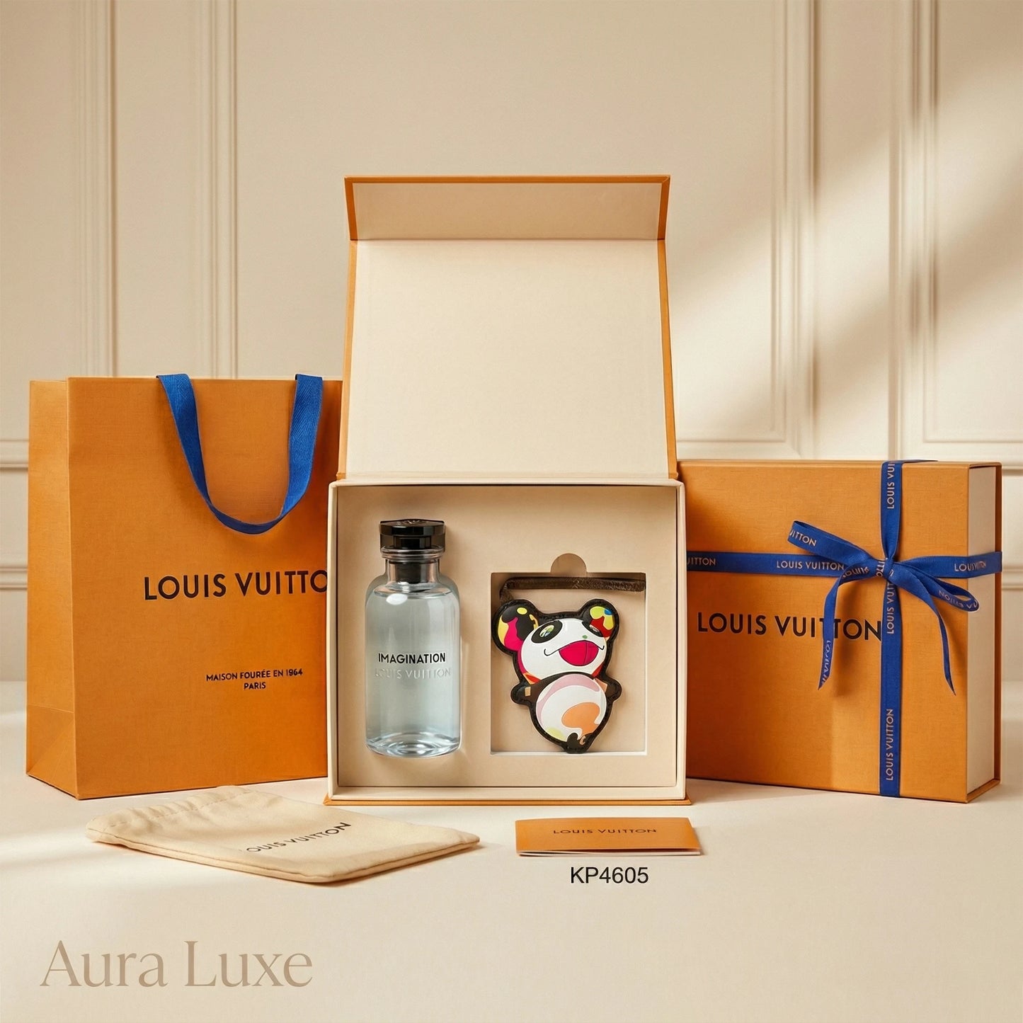 Louis Vuitton Imagination 200ml Eau de Parfum gift set with Panda keychain at Aura Luxe
