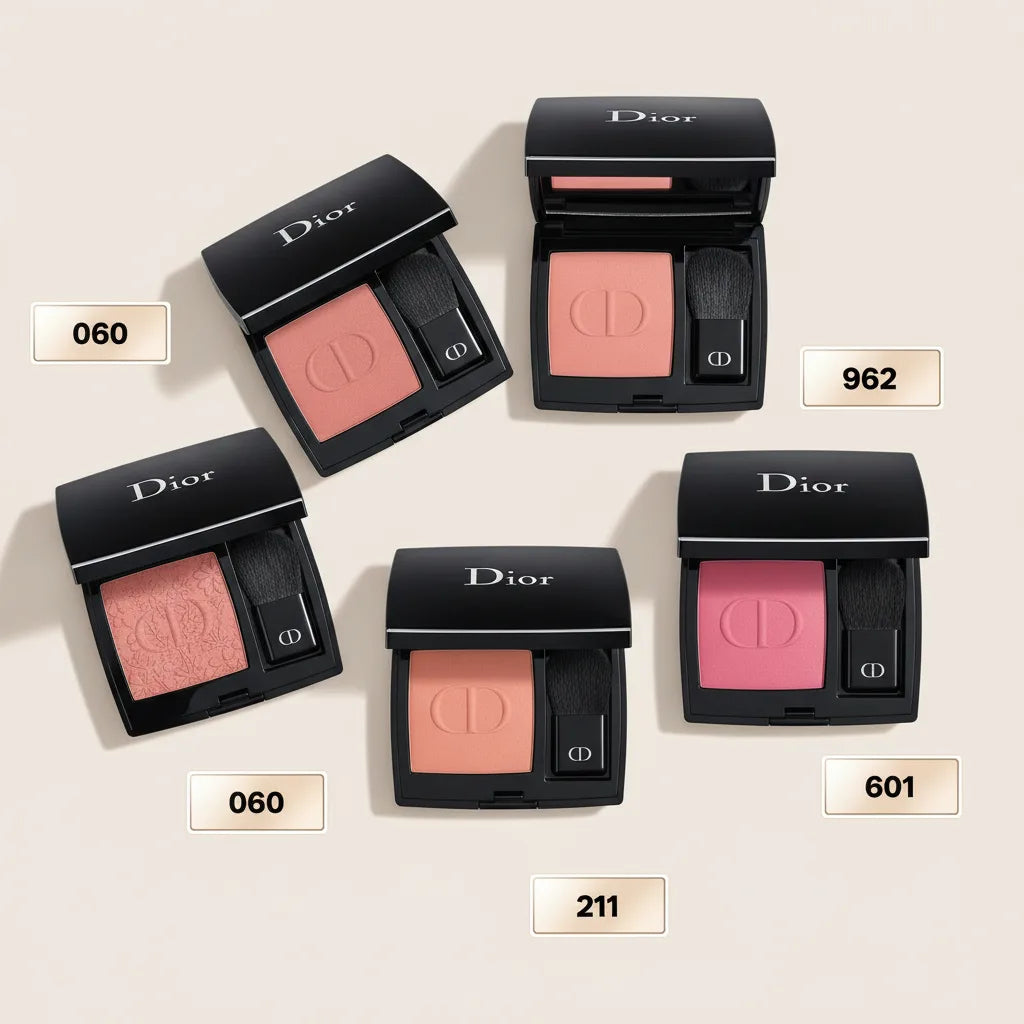 Luxury Dior blush compact 5 shades collections