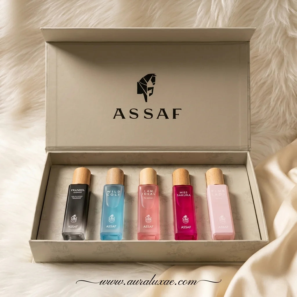 Assaf Essential Collection Discovery Set UAE 5 x 15ml Vials (75ml Total) Eau de Parfum Set fragrance for men and women