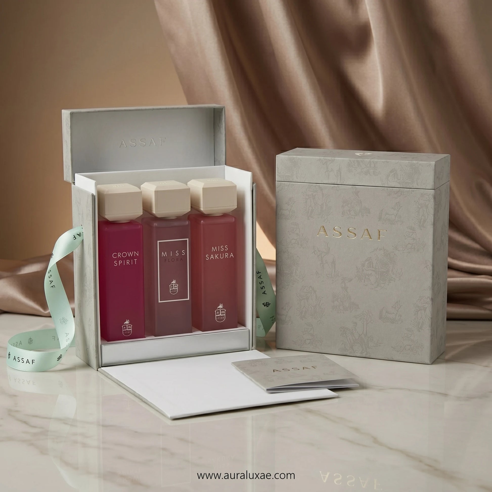 Assaf Miss Collection 3x200ml for women’s Eau de Parfum gift set with three elegant fragrances in dubai