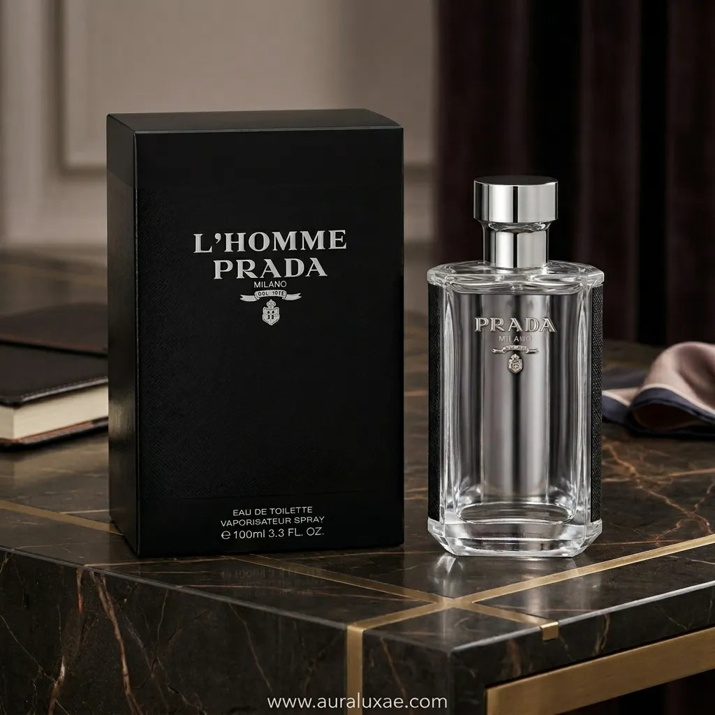 Prada L'Homme Eau De Toilette (100ml / 3.3 FL. OZ.) UAE woody fragrance for men
