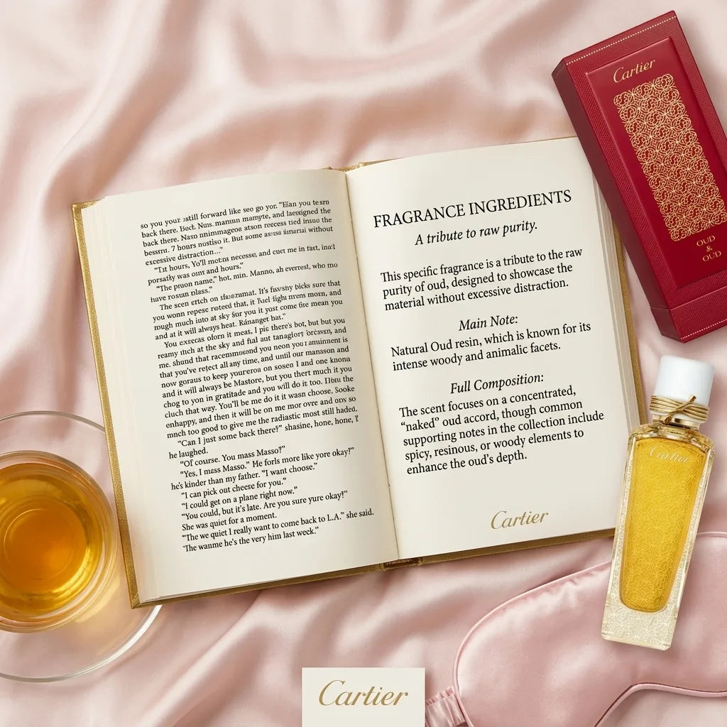 Cartier Oud & Oud Les Heures Voyageuses 75ml natural oud parfum life style by Aura Luxe