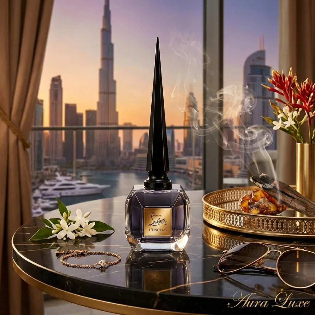 Christian Louboutin Fétiche L'Encens 80ml incense woody Eau de Parfum in uae lifestyle by Aura Luxe