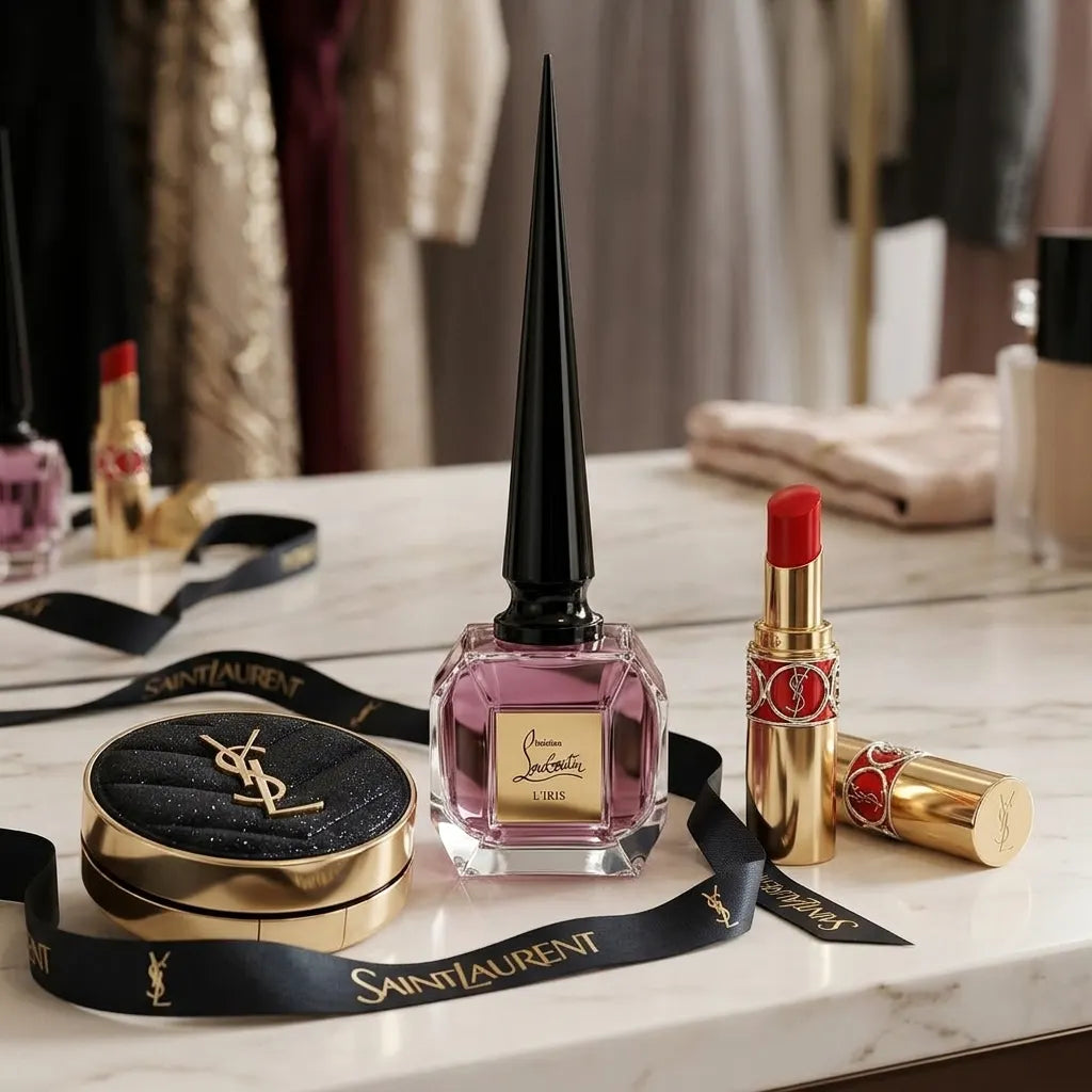 Christian Louboutin Fétiche L'Iris powdery floral woody Eau de Parfum in dubai lifestyle  by Aura Luxe