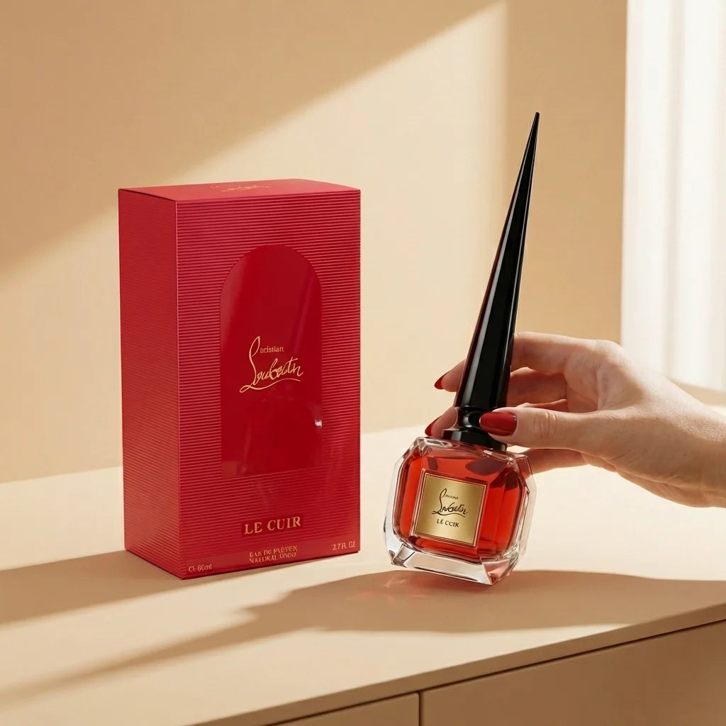 Christian Louboutin Le Cuir Fétiche 80ml leather floral Eau de Parfum in UAE by Aura Luxe

