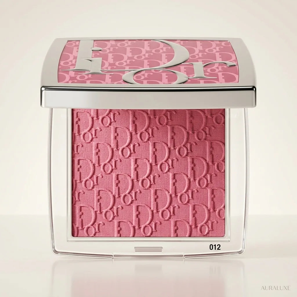 Dior Backstage Rosy Glow Blush shade 012 soft rose pink compact by Aura Luxe