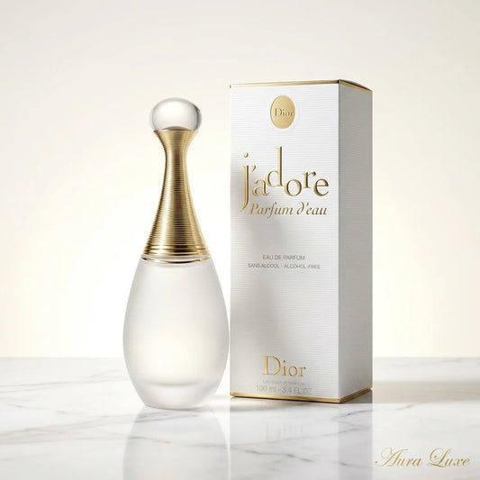 Dior J'adore Parfum d'Eau 100ml alcohol-free floral perfume for women by Aura Luxe