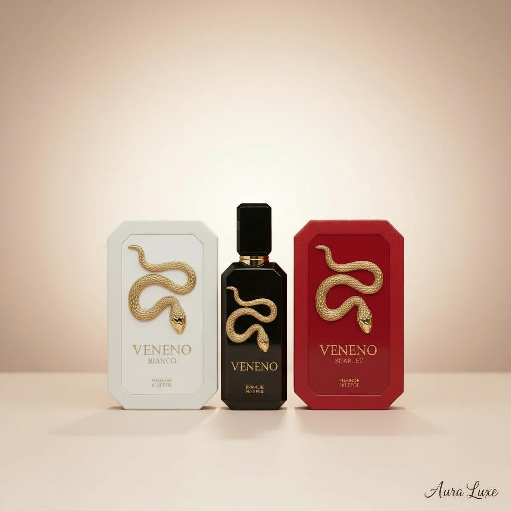 French Avenue Veneno 3 in 1 perfume gift set 100ml x 3 in jute bag Dubai UAE 