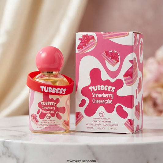 Grandeur Tubbees Strawberry Cheesecake EDP 50ml Front View UAE