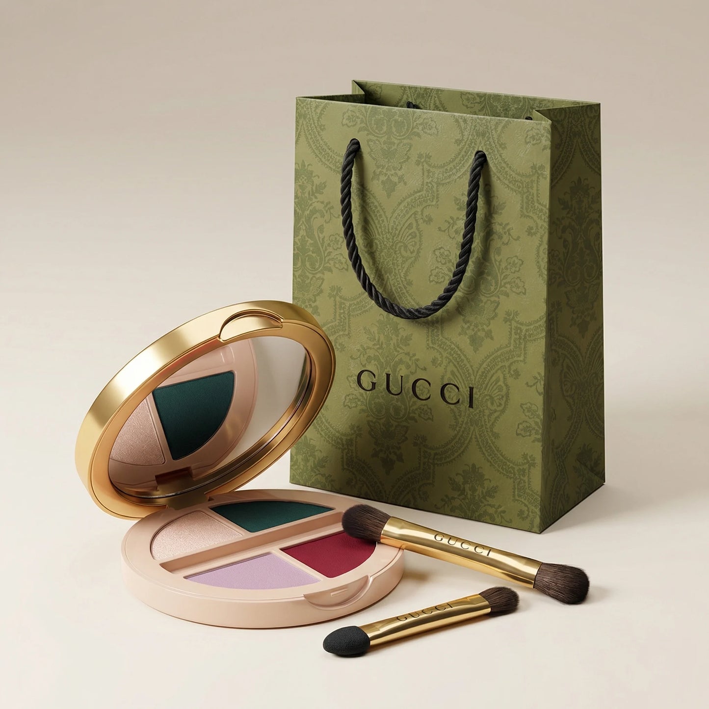 Gucci Palette De Beauté Quatuor 03 Wild Bouquet multi-use luxury makeup palette for eyes, cheeks, and lips by Aura Luxe 2