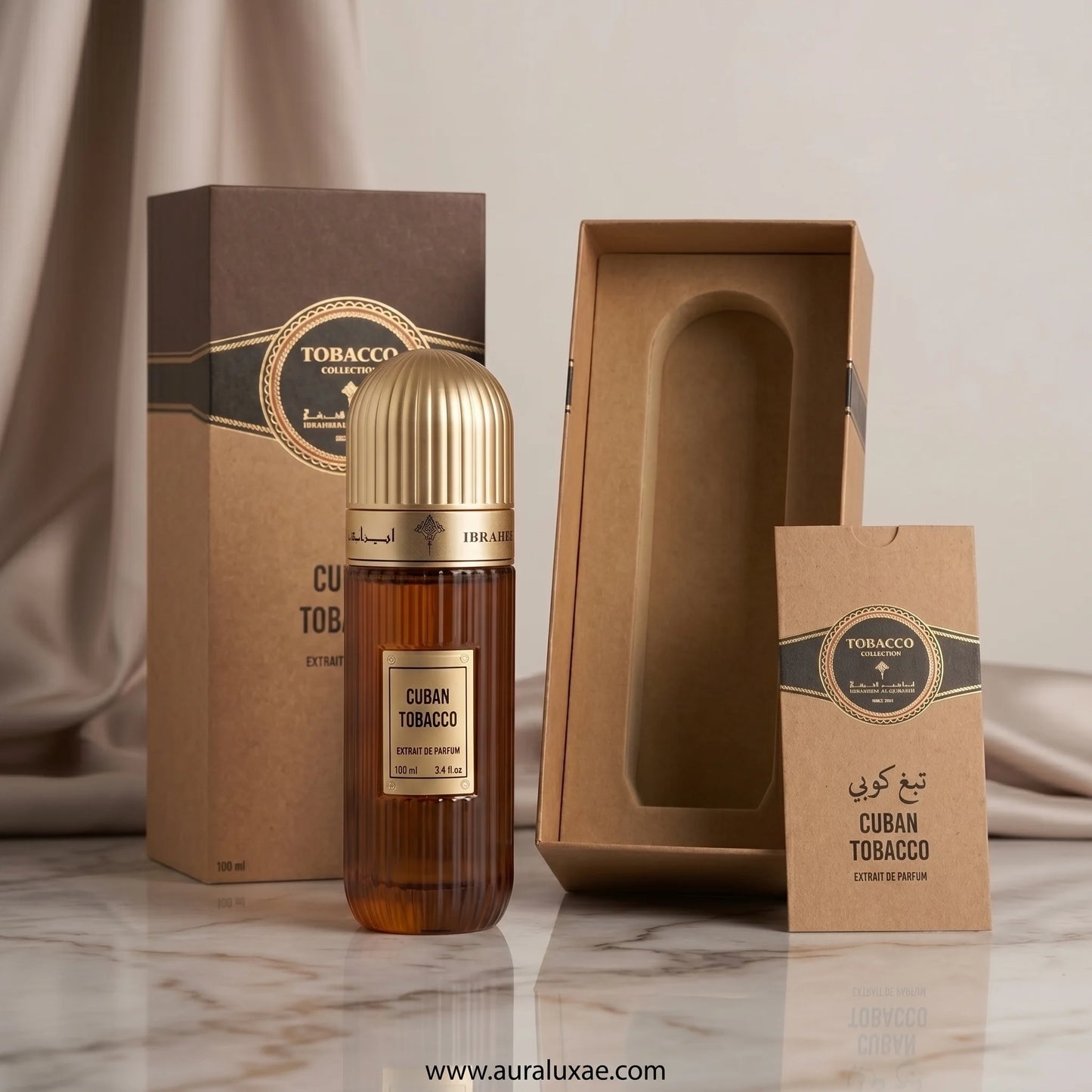 Ibraheem Al Qurashi Cuban Tobacco Extrait de Parfum 100ml UAE gourmand tobacco unisex fragrance