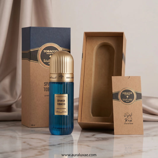 Ibraheem Al Qurashi Spanish Tobacco Extrait de Parfum 100ml UAE fresh tobacco unisex fragrance