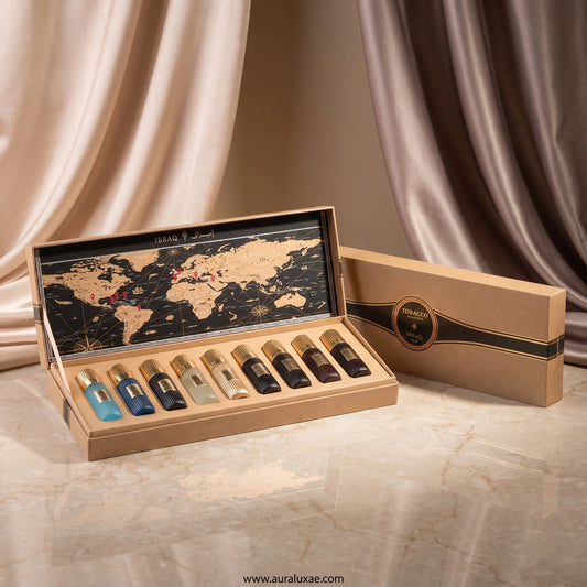 IBRAQ Tobacco Collection Discovery Set 9x20ml UAE luxury travel perfume set for men and women