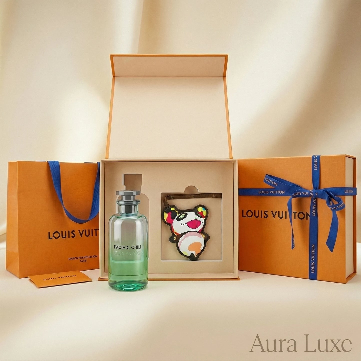 Louis Vuitton Pacific Chill 200ml Eau de Parfum gift set with Panda keychain at Aura Luxe