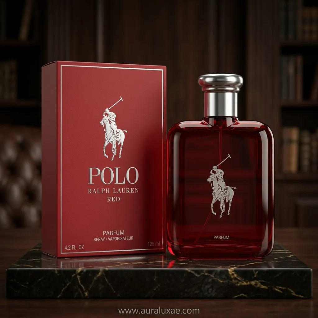 Ralph Lauren Polo Red Parfum 125ml UAE woody citrus fragrance for men