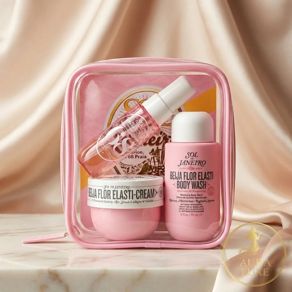 Sol de Janeiro Beija Flor Jet Set fruity floral travel body care set by Aura Luxe in uae 2026