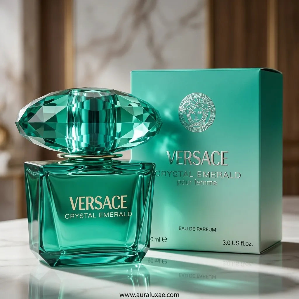 Versace Crystal Emerald EDP 90ml Front View UAE