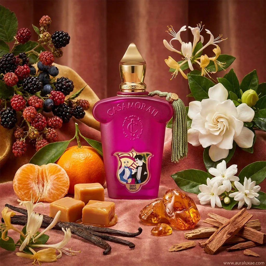 Xerjoff Casamorati Gran Ballo 100ml floral fruity gourmand Eau de Parfum fragrance ingredients by Aura Luxe